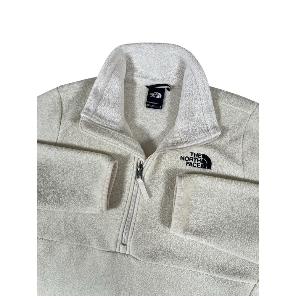 The North Face Ivory Fleece Full Zip Jacket Women's Medium Soft Warm Teddy